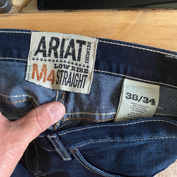 Ariat M4 straight leg jeans 38-34 - Picture 1 of 3